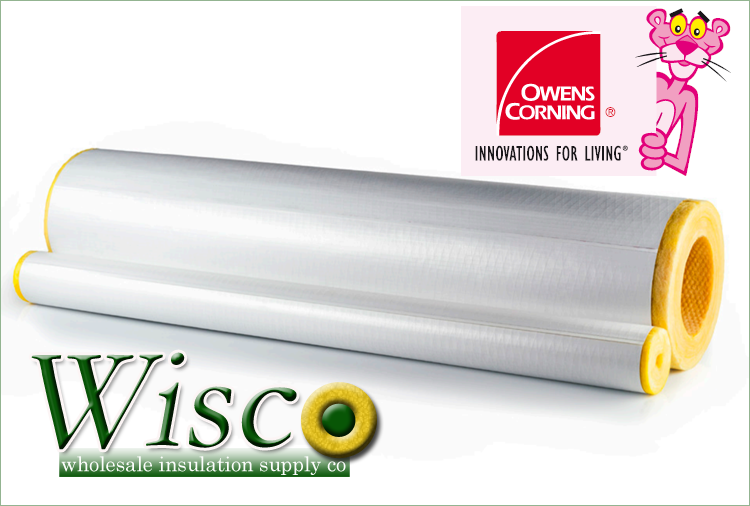 Owens Corning Fiberglass Pipe Insulation SSL II